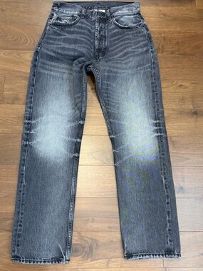 Fear of God Men's Faded Black Straight Jeans